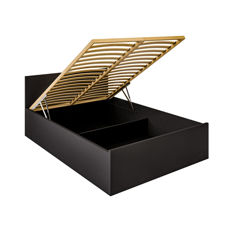 Łóżko sypialniane Czarne 140x200