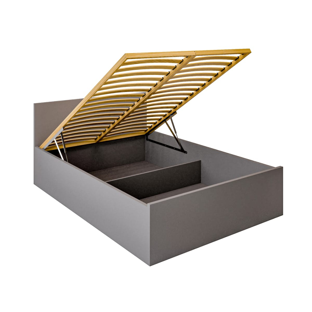 Łóżko sypialniane Szare 140x200