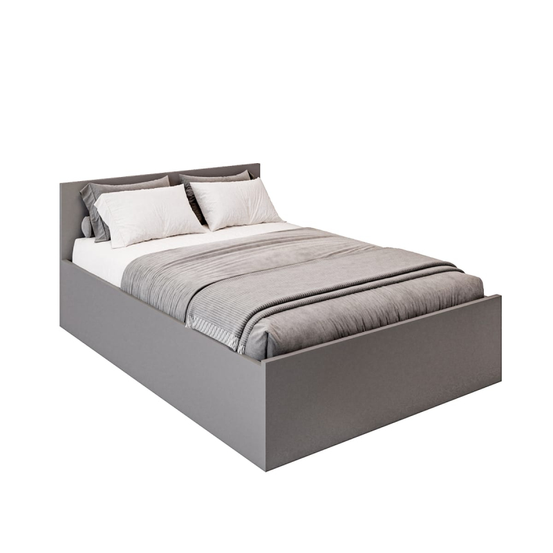 Łóżko sypialniane Szare 140x200