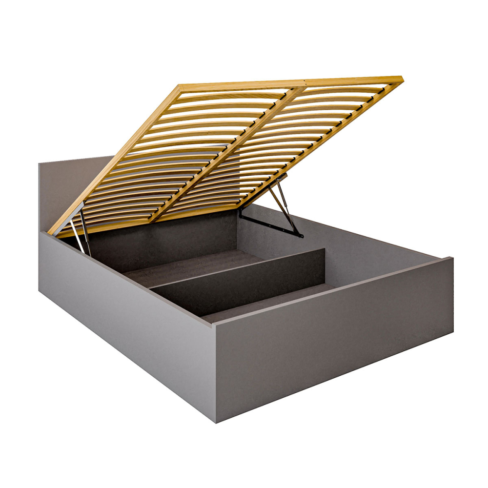 Łóżko sypialniane Szare 160x200