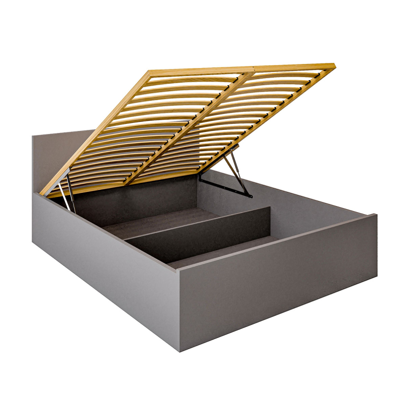 Łóżko sypialniane Szare 160x200