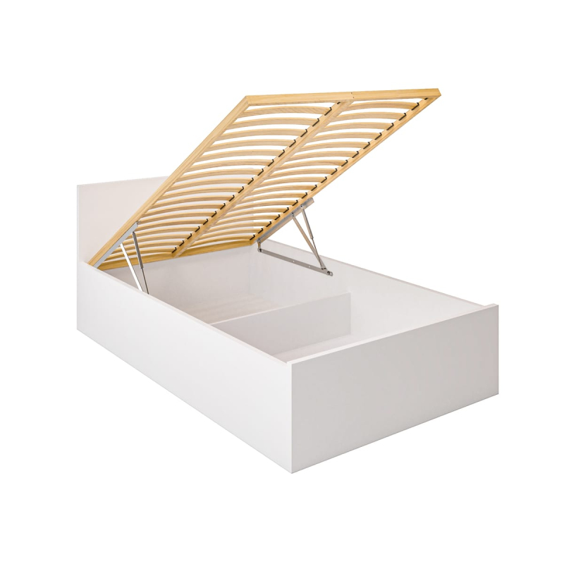 Łóżko pojedyncze Mia Białe 120x200