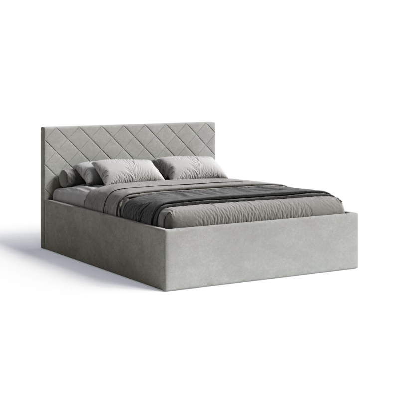 Łóżko tapicerowane MATELASSE 160x200 cm - 10 kolorów