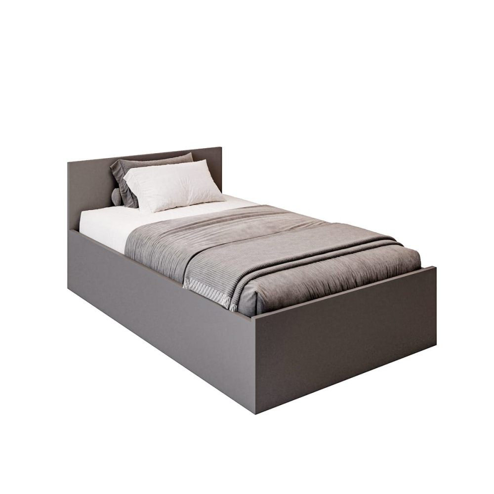 Łóżko pojedyncze Mia Szare 120x200